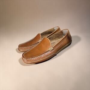 Giorgio Brutini Le Glove Tan Leather Loafers Men’s Shoe Size 10